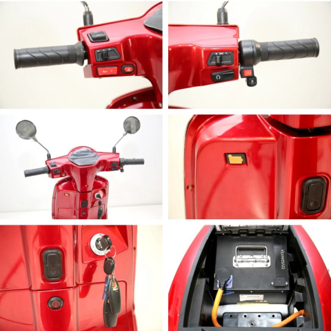 Skuter elektryczny typu Vespa DY3 Moped Scooter 3000w 72V52ah 78km/h COC